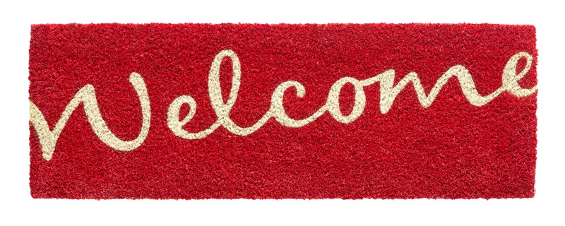 Hamat Ruco print welcome 147 720 red 26x75